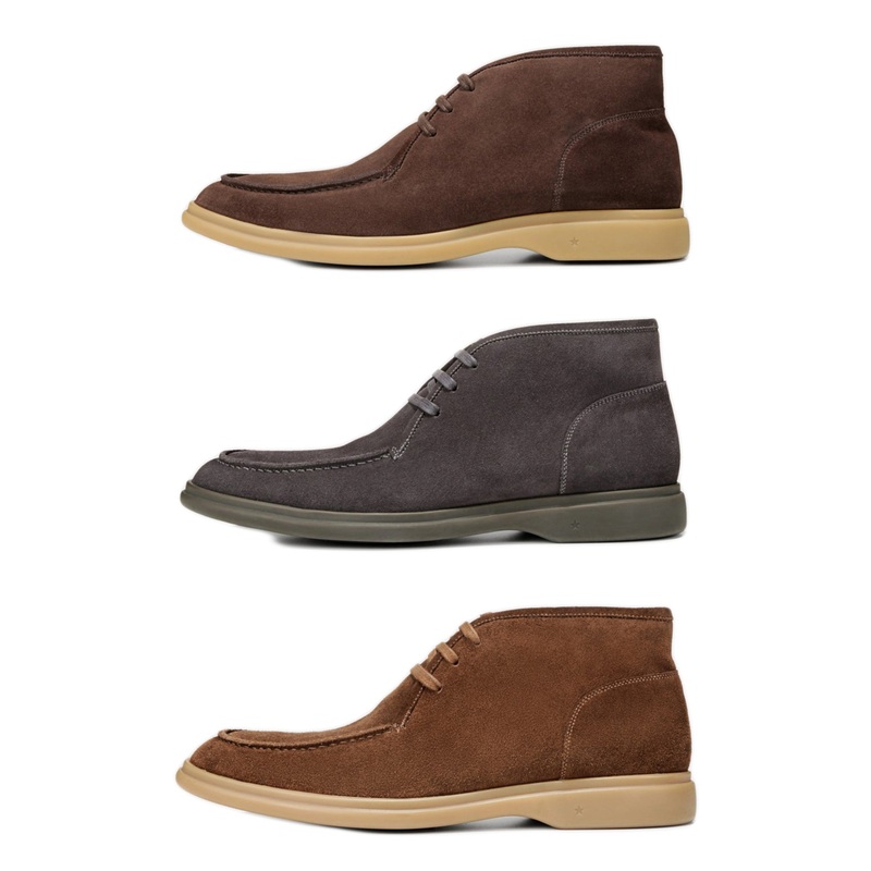 George Brown Bilt Men’s Suede Foster Moccasin Chukka Boots 9 Lavagna