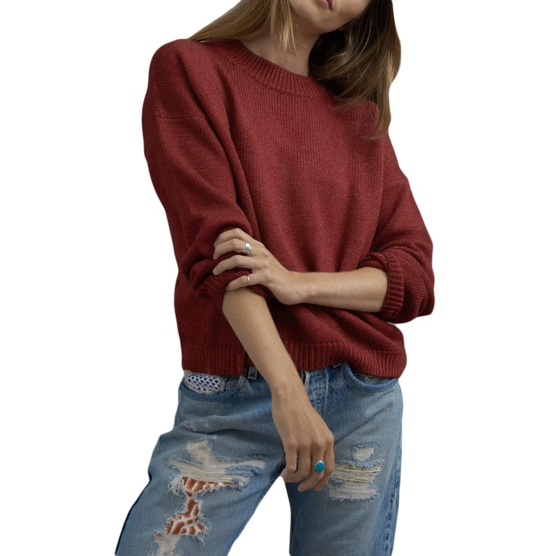 ROBERTA ROLLER RABBIT Women’s Burgundy/Blush Ankur Sweater Sz S $295 NEW Small Burgundy/Blush