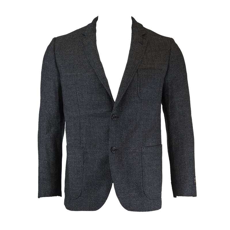 1 LIKE NO OTHER Men’s Gray Cotton Wool Sport Coat $495 NWT Large Gray