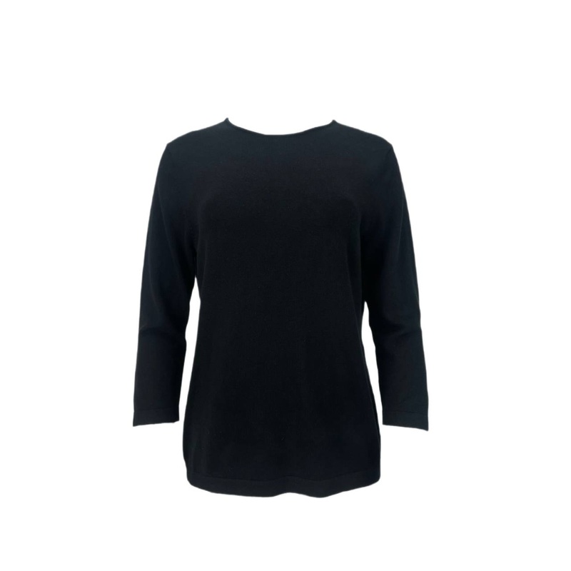 9/15 Women’s Black Zip Back Soft Sweater #119K L NWT Large Black