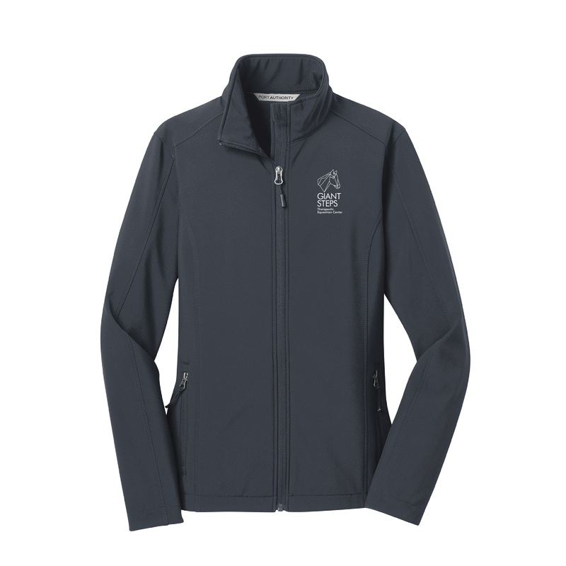 Giant Steps Women’s Port Authority Core Soft Shell Jacket Battleship Grey XS