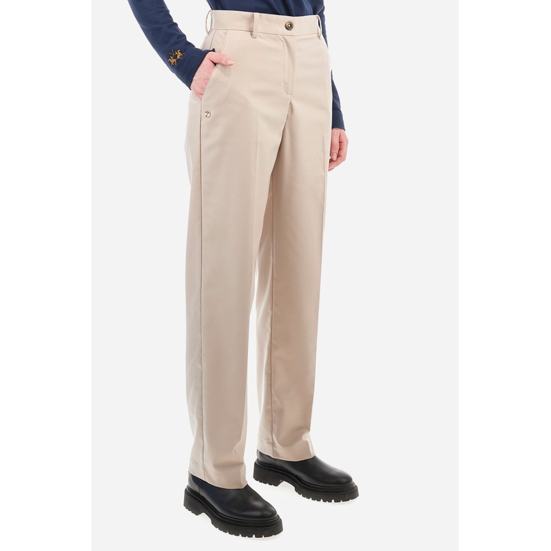 Klassische Hose aus Synthetikgewebe, Regular Fit  Zelina White Pepper 38
