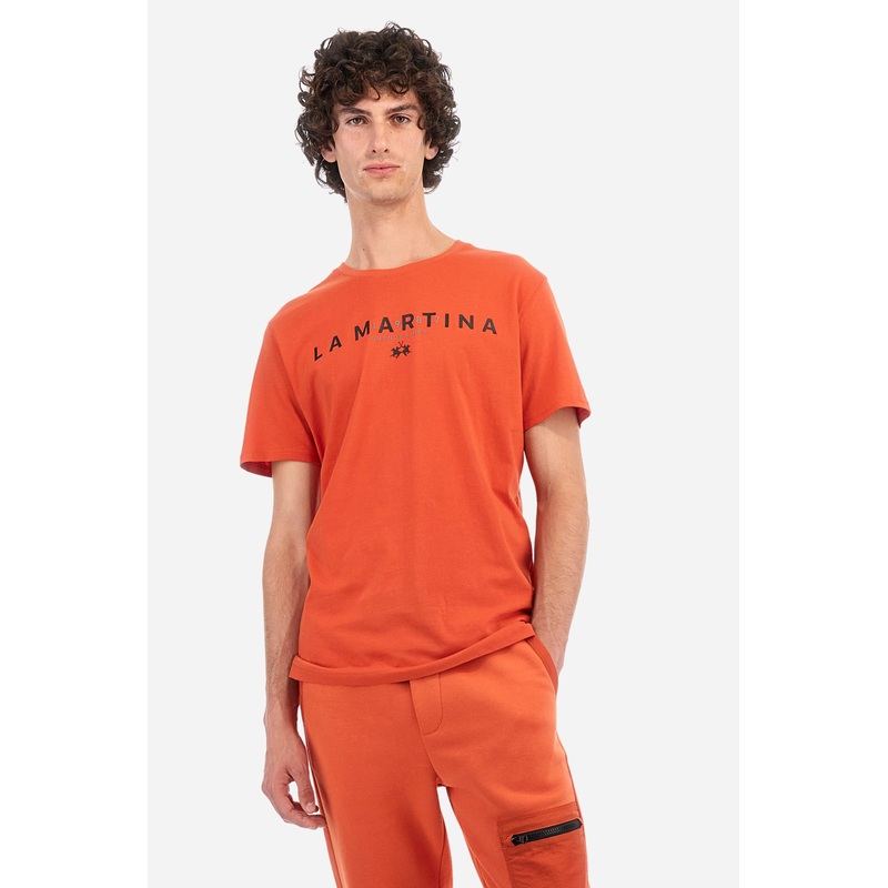 T-Shirt aus Baumwolle, Regular Fit  Zaid Pureed Pumpkin S