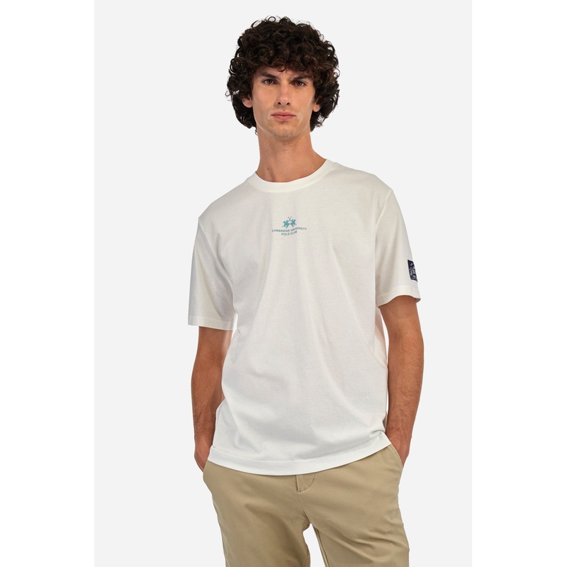 T-Shirt aus Baumwolle, Regular Fit  Zain Off White S