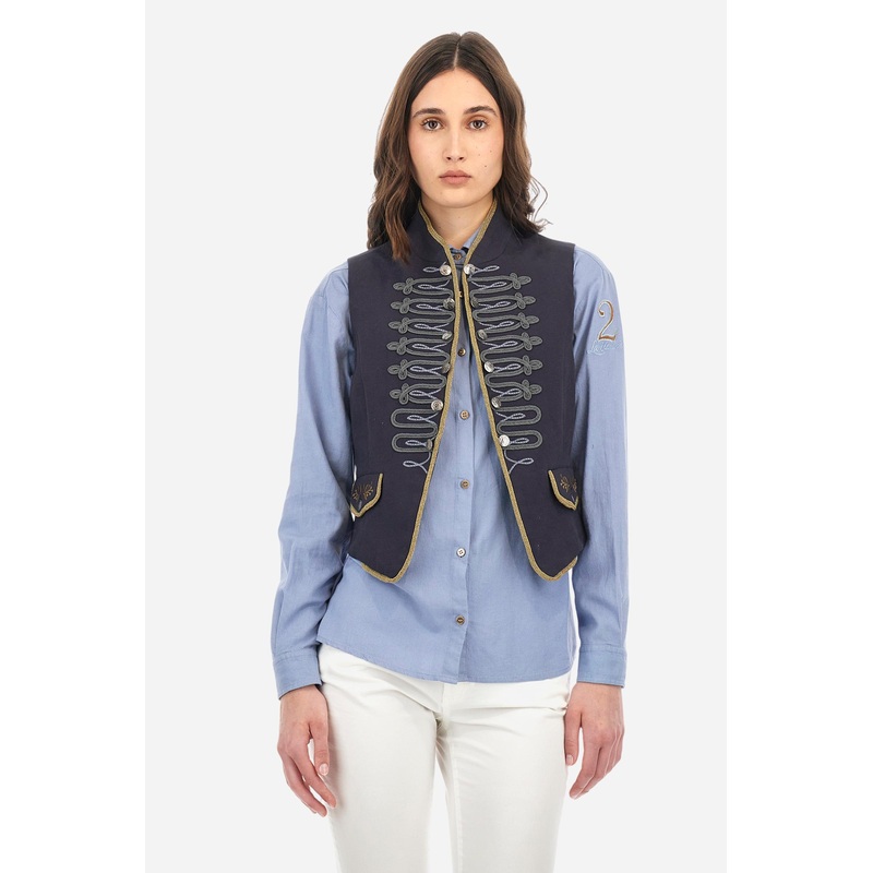 Guards Weste aus Baumwoll-Twill, Slim Fit  Alicia Navy 40