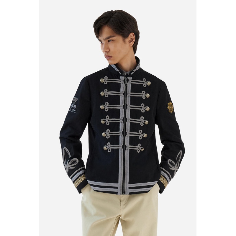 Guards-Herrenjacke aus Baumwolle mit Reiverschluss  Briar Black 48