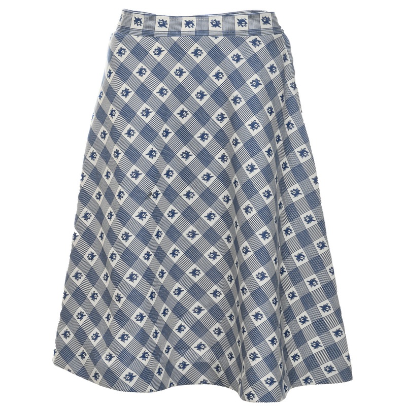 Checked Midi Skirt – S