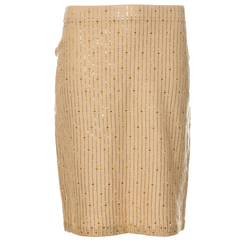 Gold Midi Skirt – M