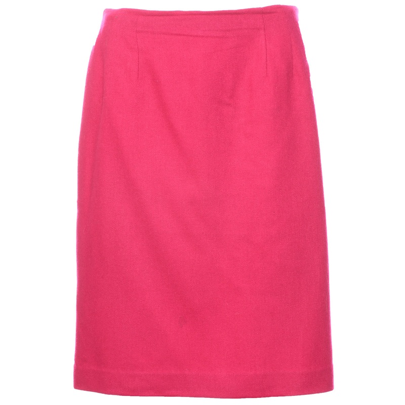 100% Wool Pencil Skirt – M