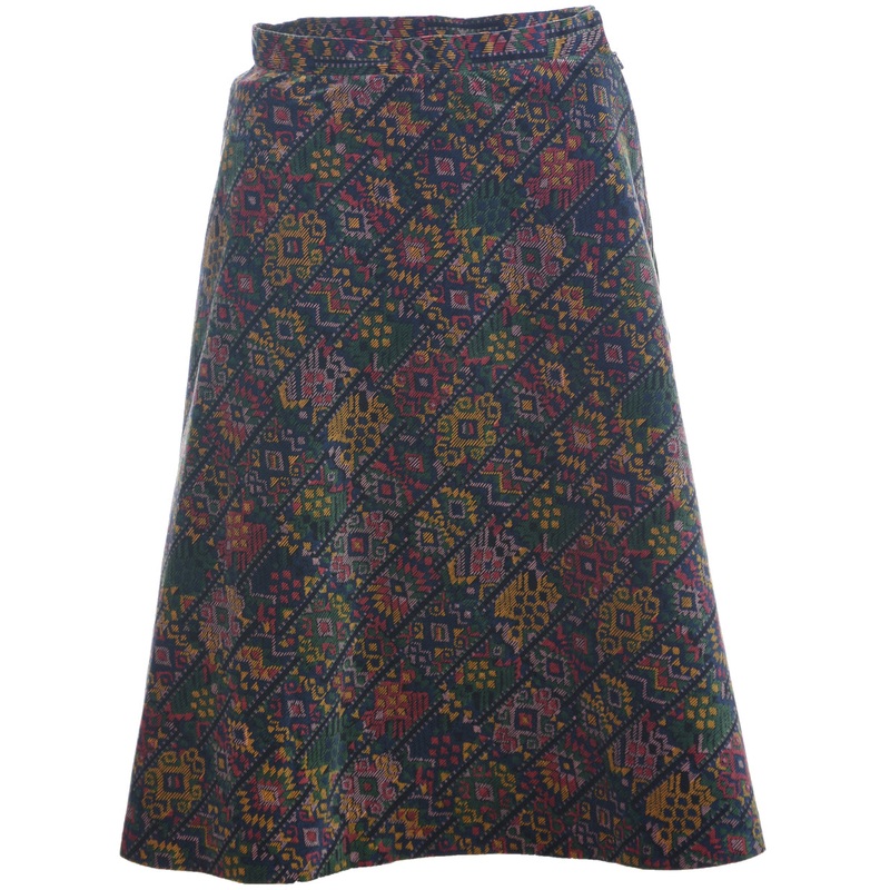 Aztec Print A-line Skirt – S