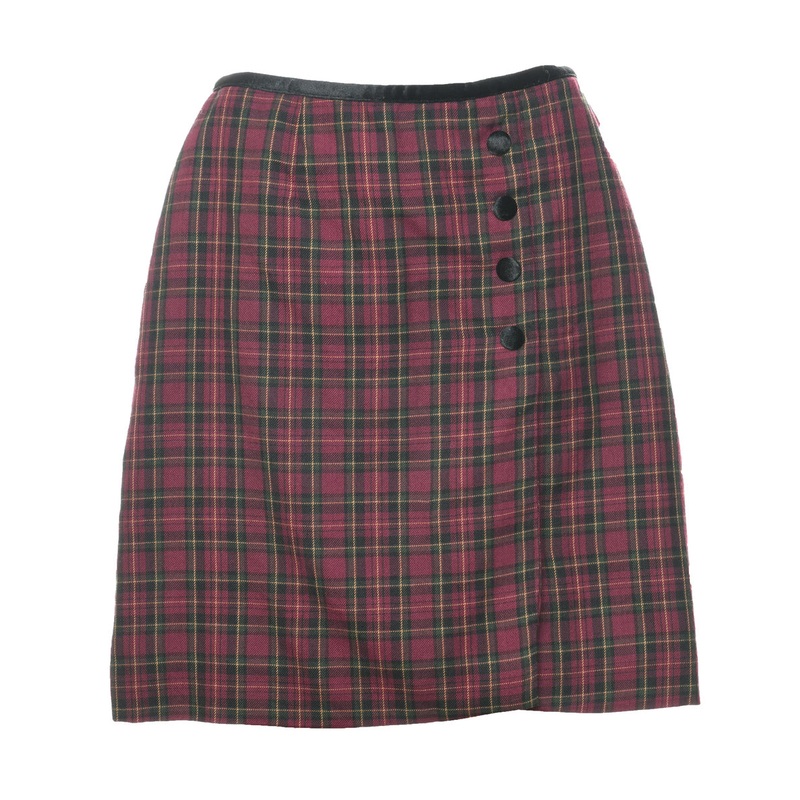 Tartan Pencil Skirt – M