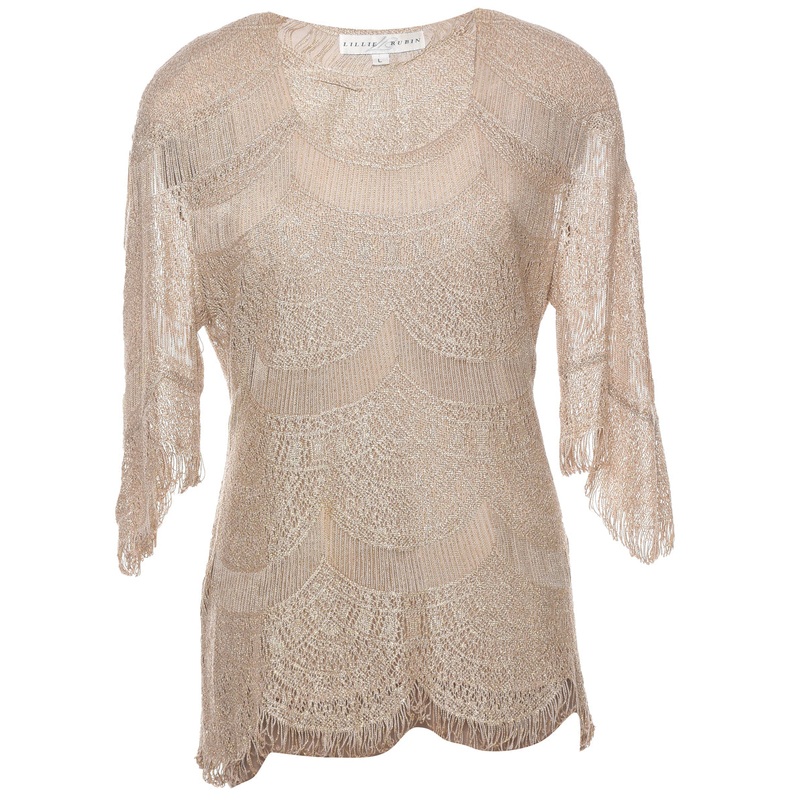 Light Brown Party Top – L