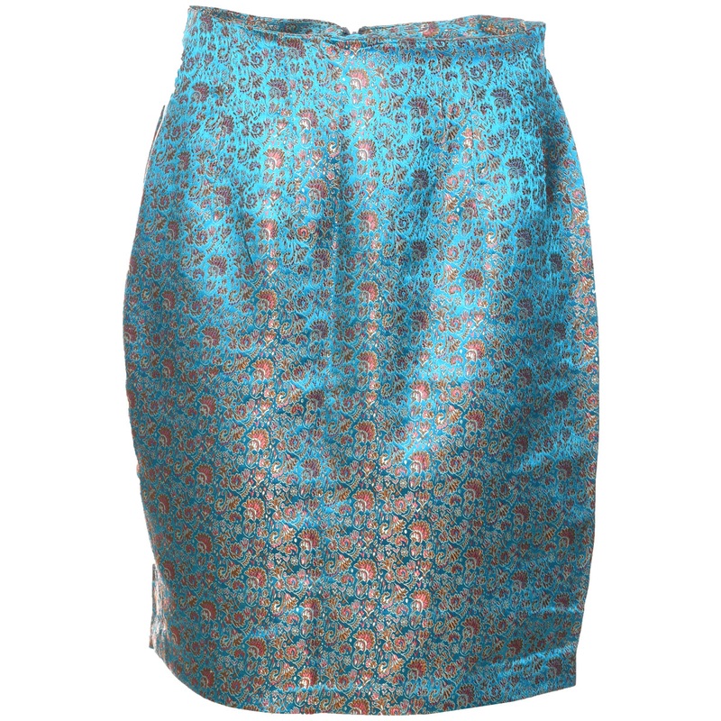 Brocade Pencil Skirt – M