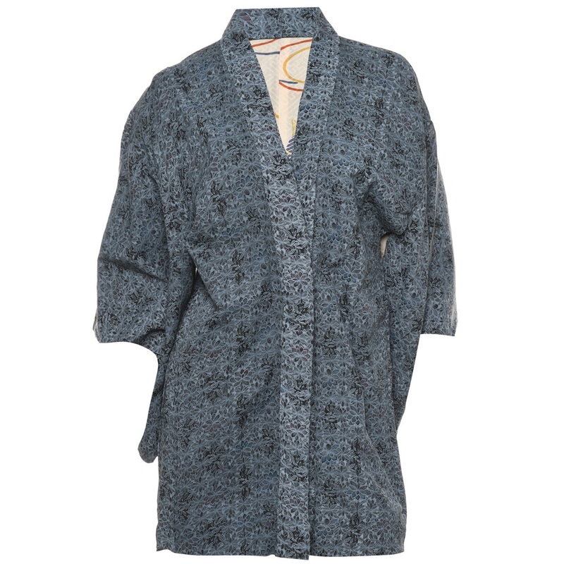 Floral Print Midi Length Kimono – M