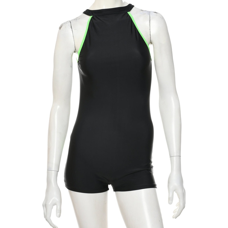 Sleeveless Black Playsuit – S