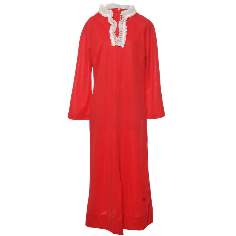 1970s Red Maxi Dress – L
