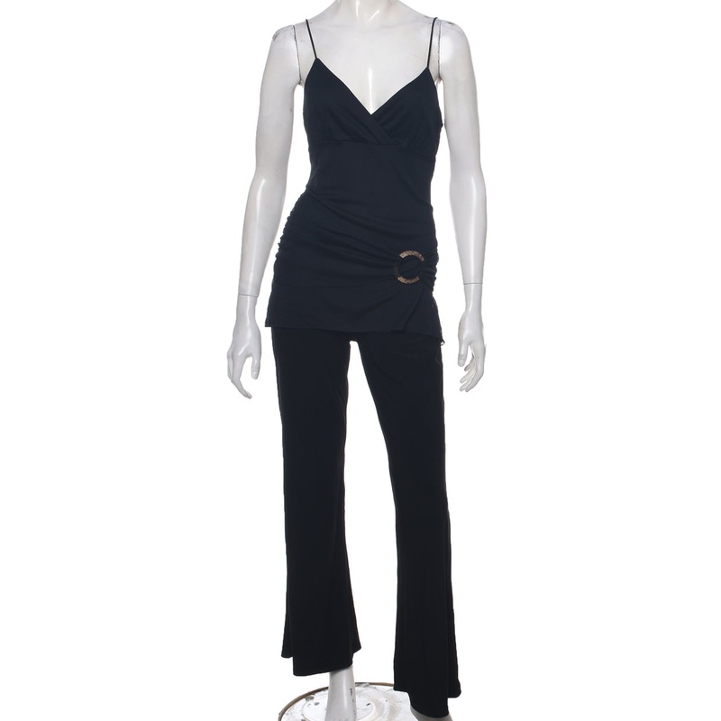 Flared Black Jumpsuit – S