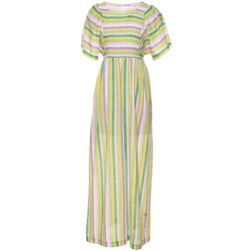 1970s Striped Maxi Dress – S