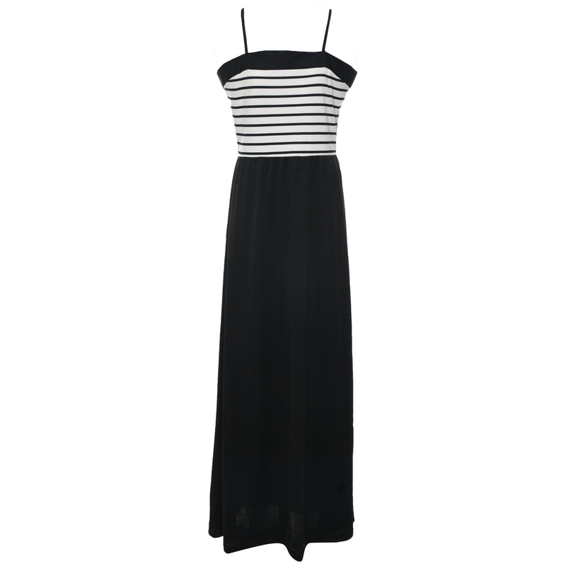 1970s Striped Maxi Dress – M