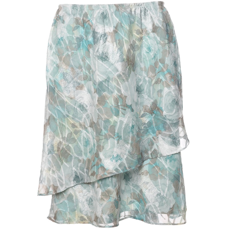 Abstract Print Pencil Skirt – M