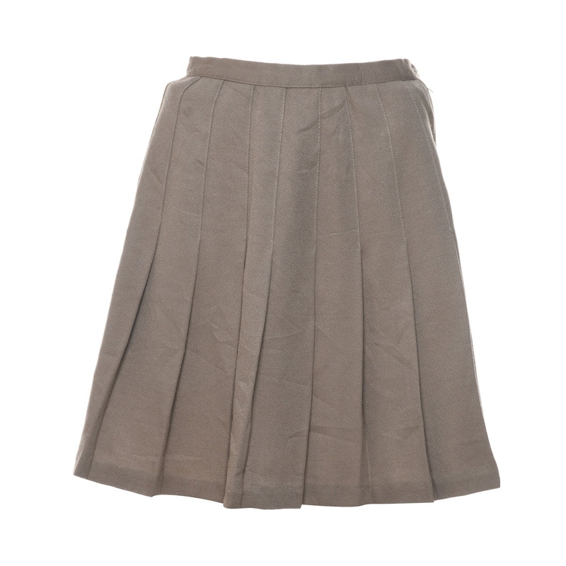 Beige Pleated Skirt – S