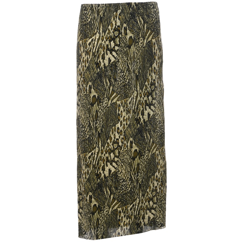 Animal Print Maxi Skirt – XS